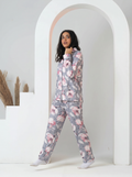 Sky buttoned Set