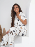 Fayrouz half sleeves buttoned set