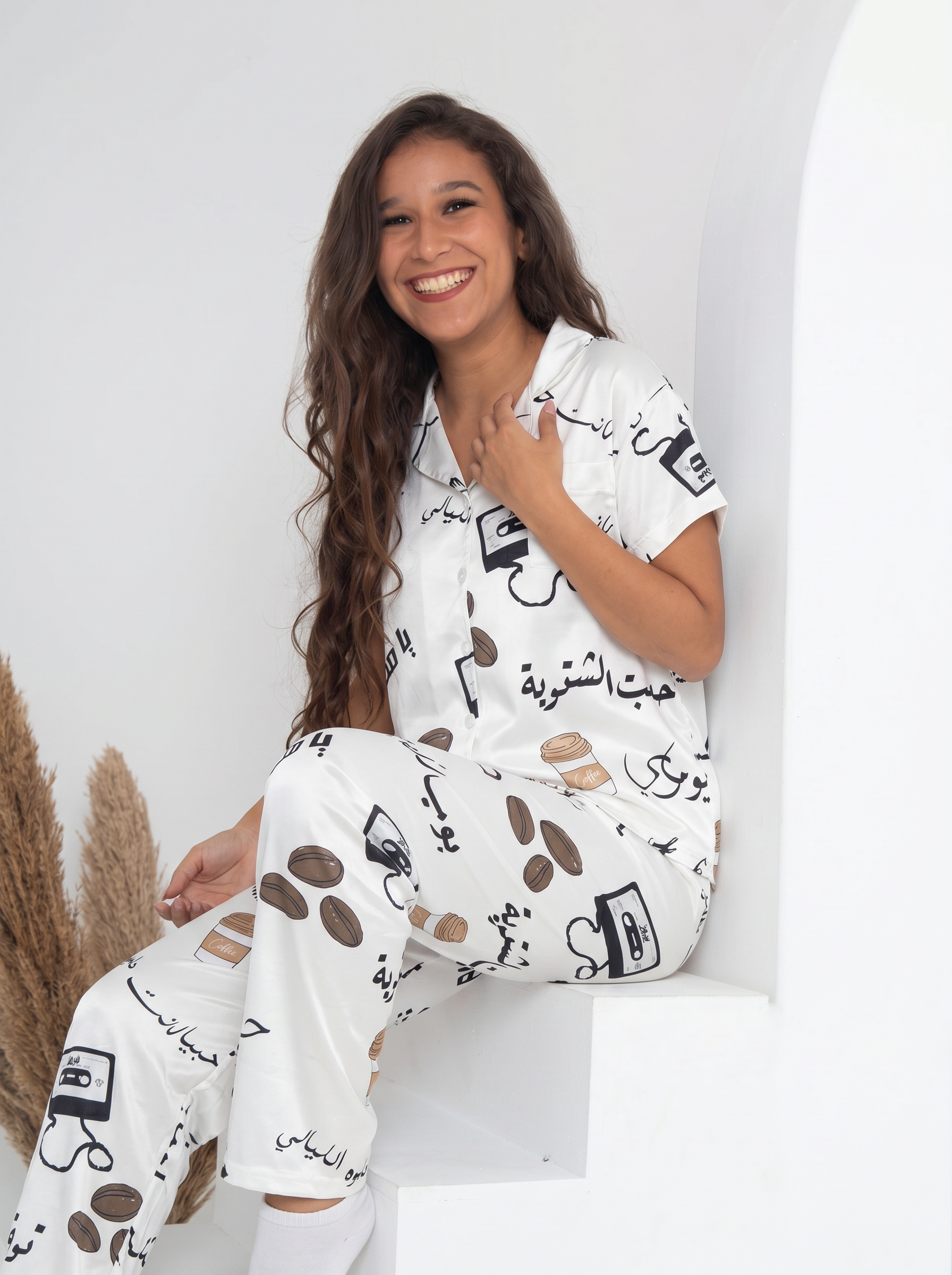 Fayrouz half sleeves buttoned set