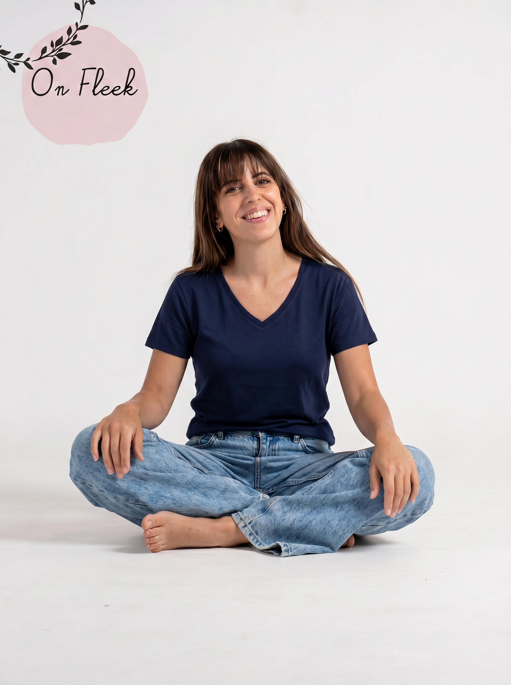 Navy viscose Tshirt