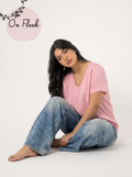 Rose viscose Tshirt