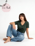 Green viscose Tshirt