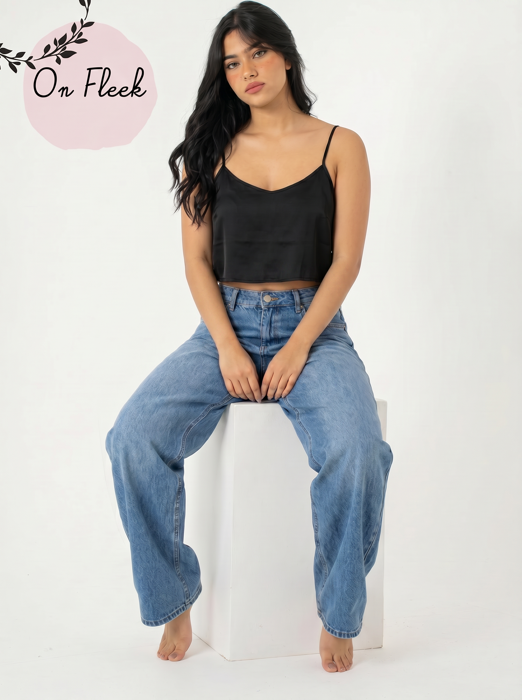 Black cut top