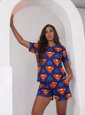 Superman half sleeves and short set
