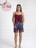 Captain america short with maroon cut top