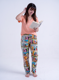 Donald Duck Pants with simon viscose Tshirt