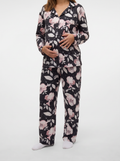 Black rose buttoned set