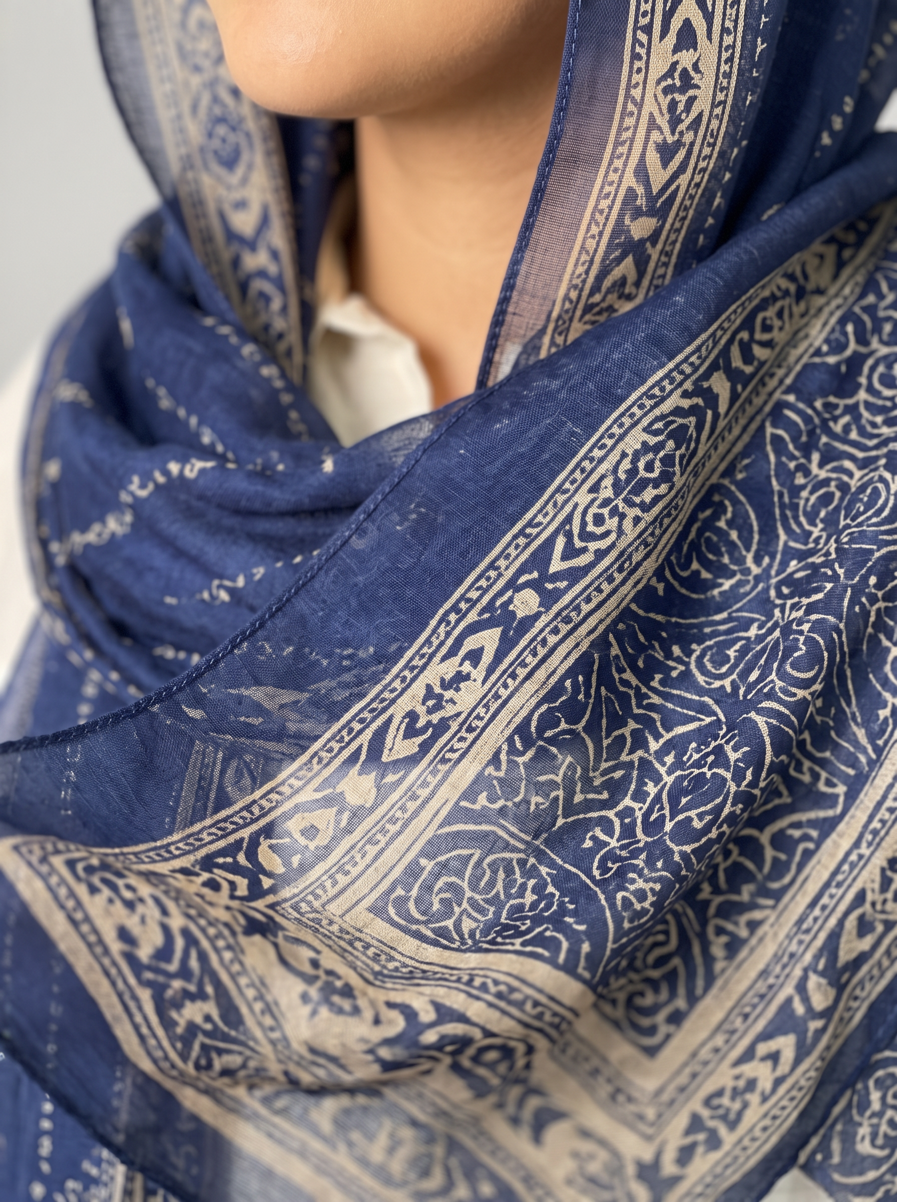 Modal Navy queen Scarf