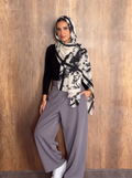 Modal white black marble Ombre