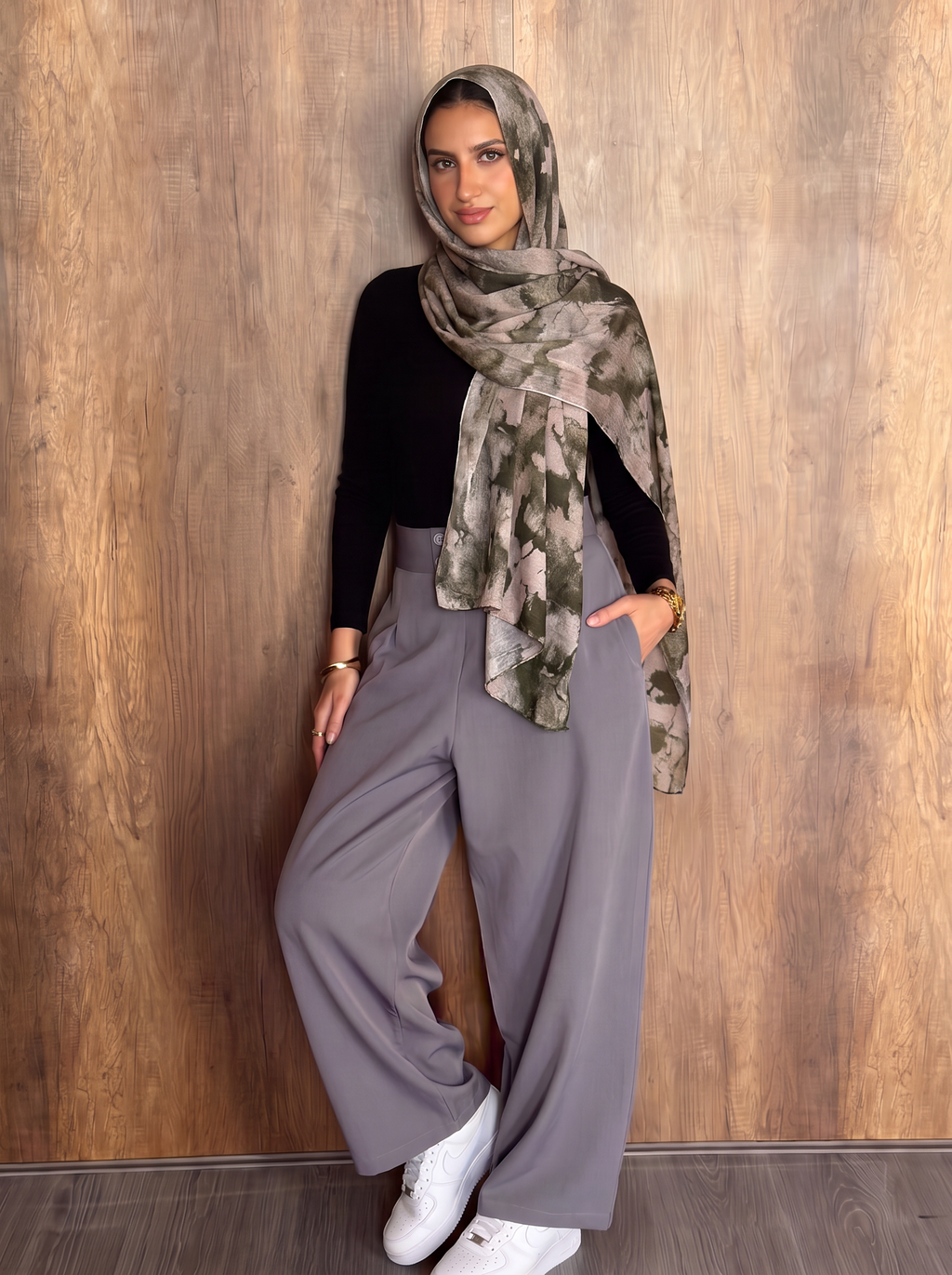 Olive mirage Modal Scarf