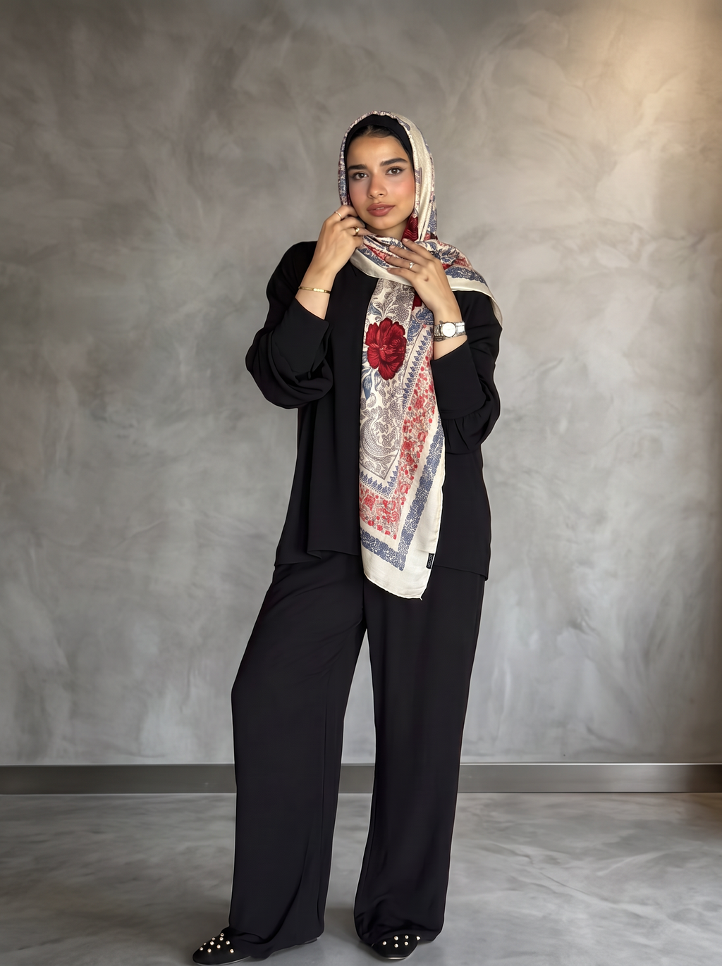 Modal Mulan Rouge Scarf