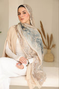 Modal Beige Leaves scarf