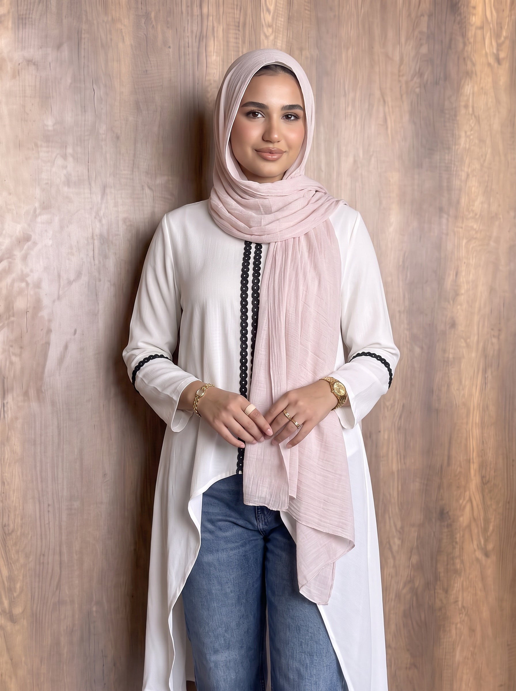 Linen Pink Scarf
