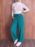 Linen ocean blue pants