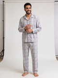 Light grey careaux velvet set
