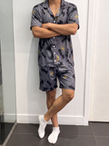 Grey Batman Buttoned Set
