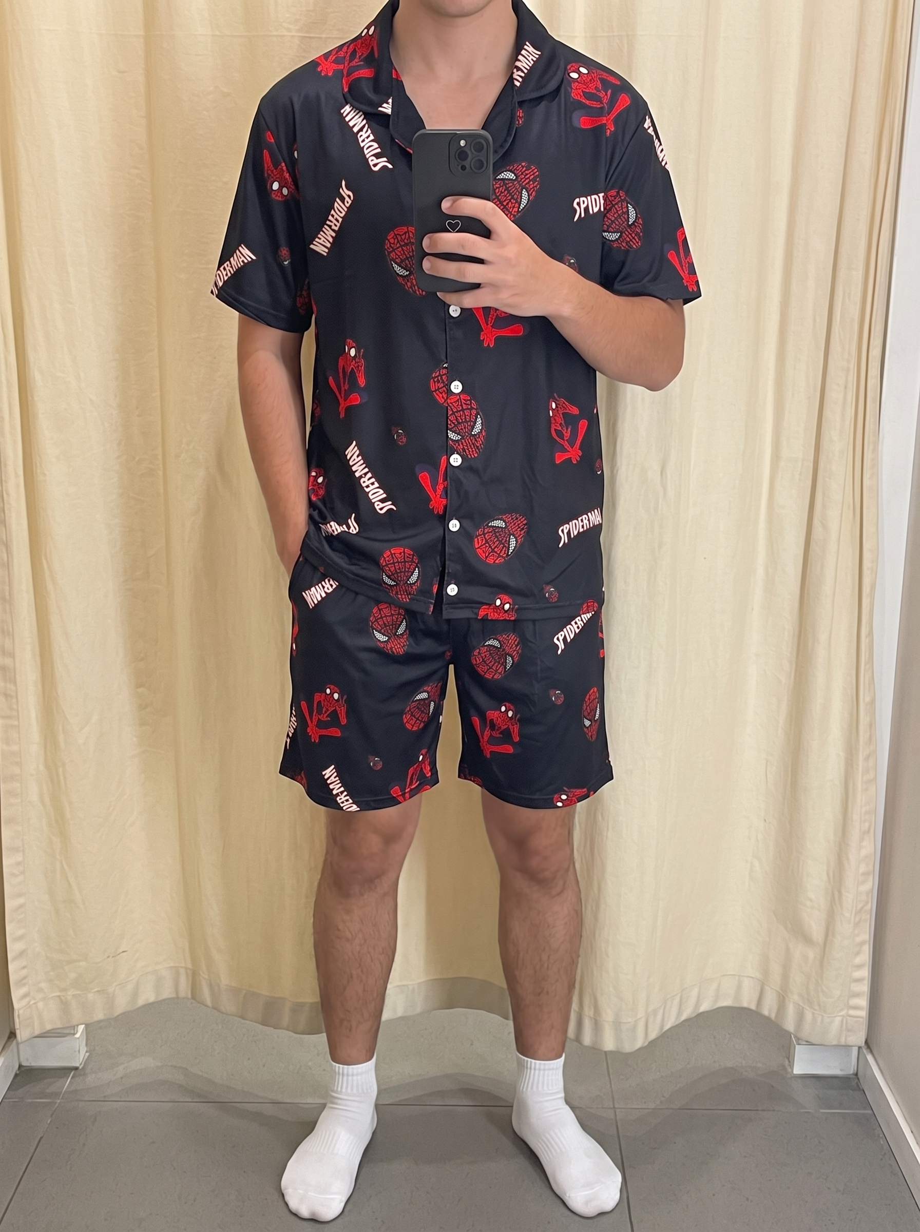 Spiderman buttoned set