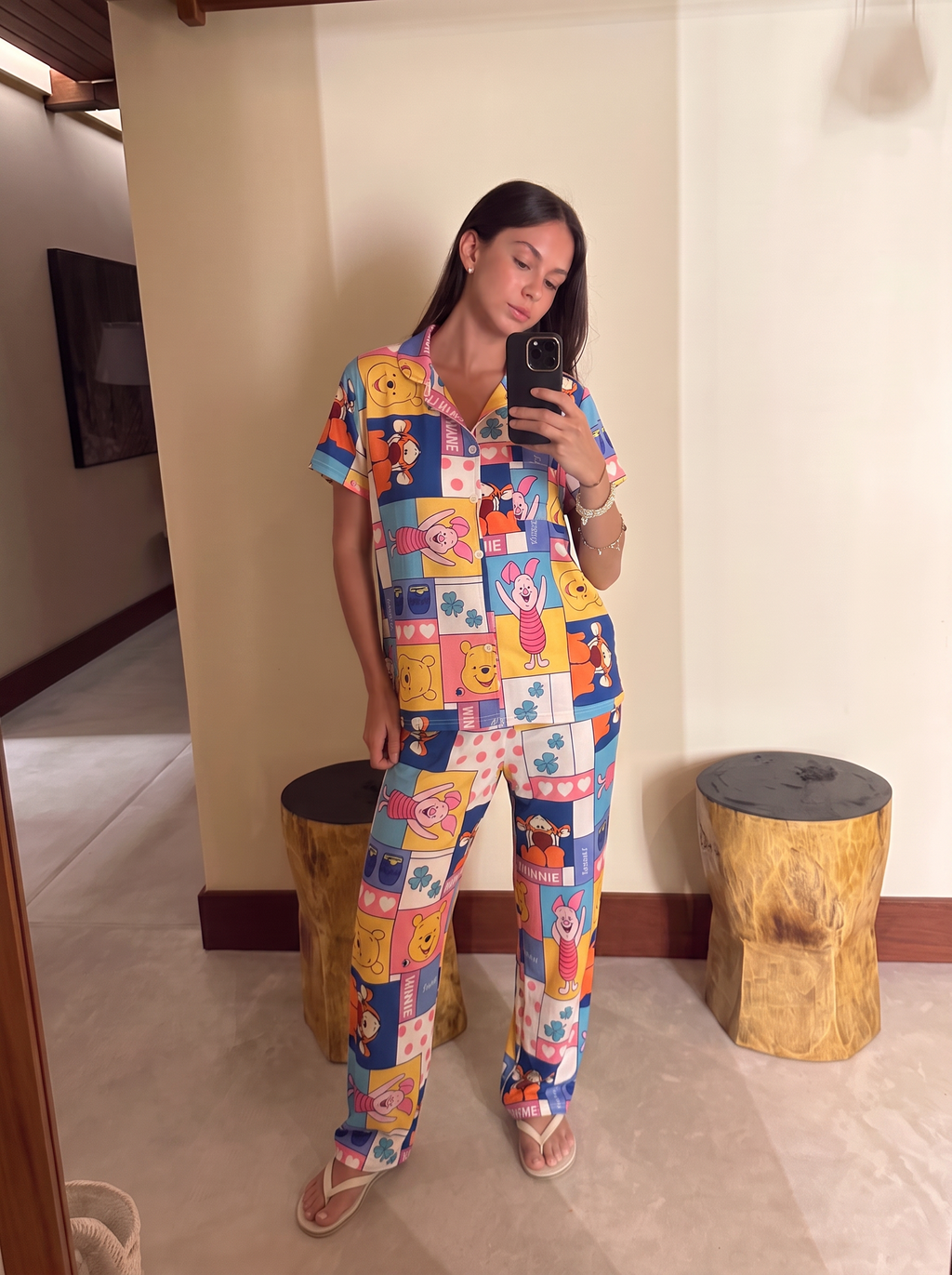 Winnie the pooh half sleeves and pants Set