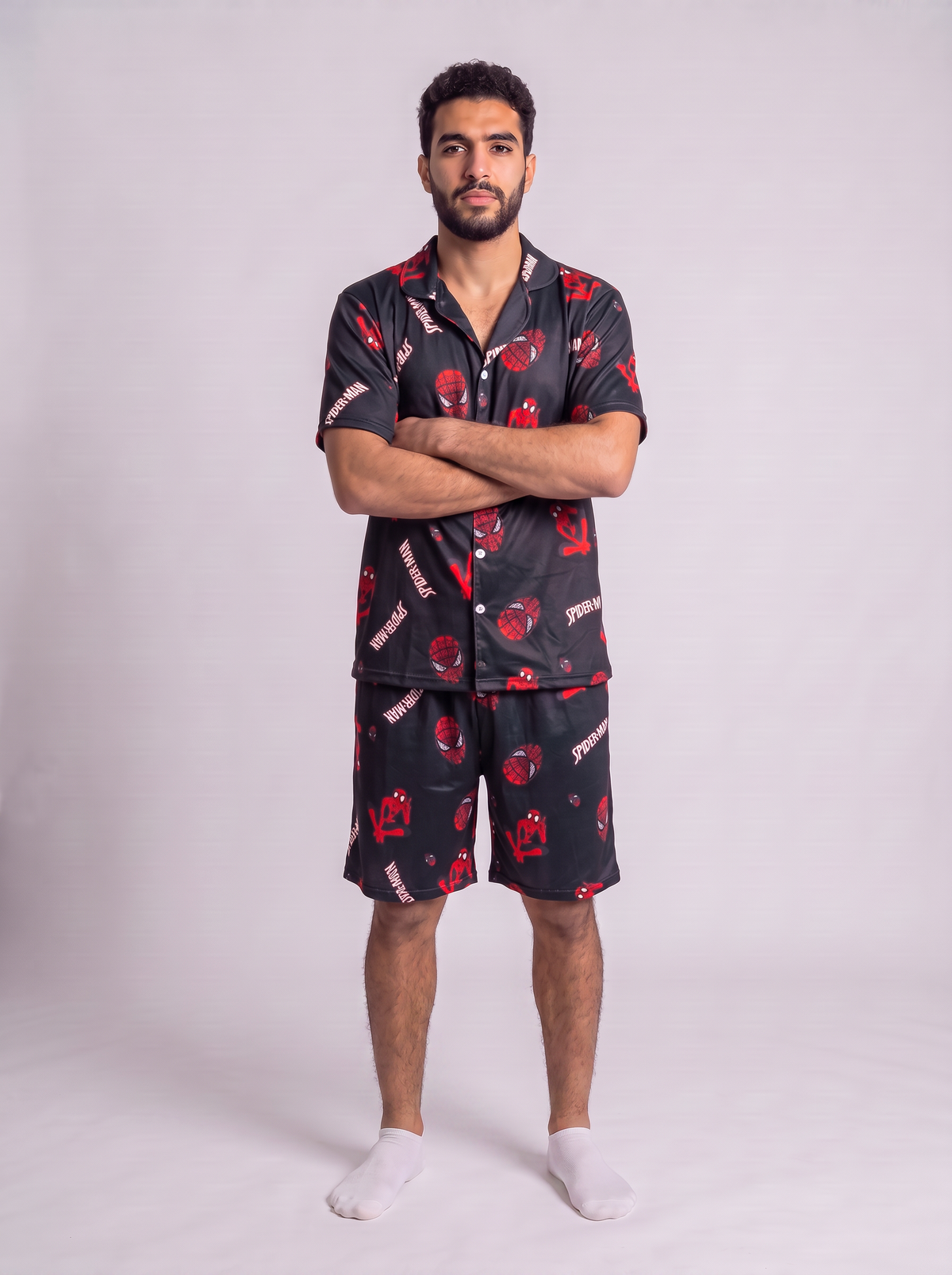 Spiderman buttoned set