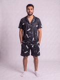 Batman buttoned half sleeves set men